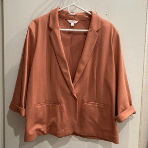 LC Lauren Conrad Salmon Quarter Sleeve Blazer Size XXL